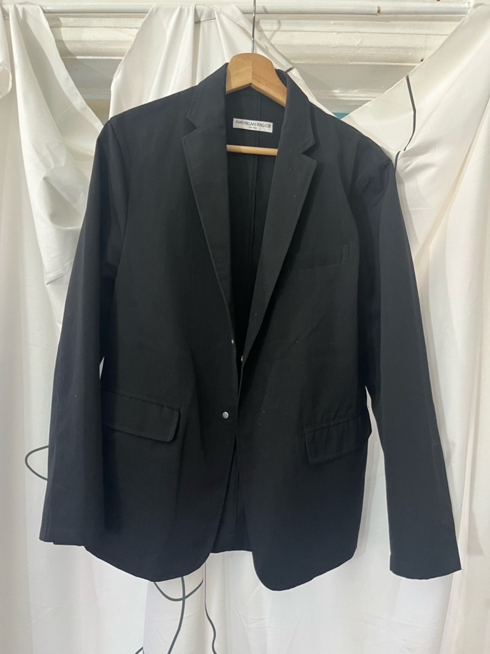 American Rag Black Notch Lapel Blazer